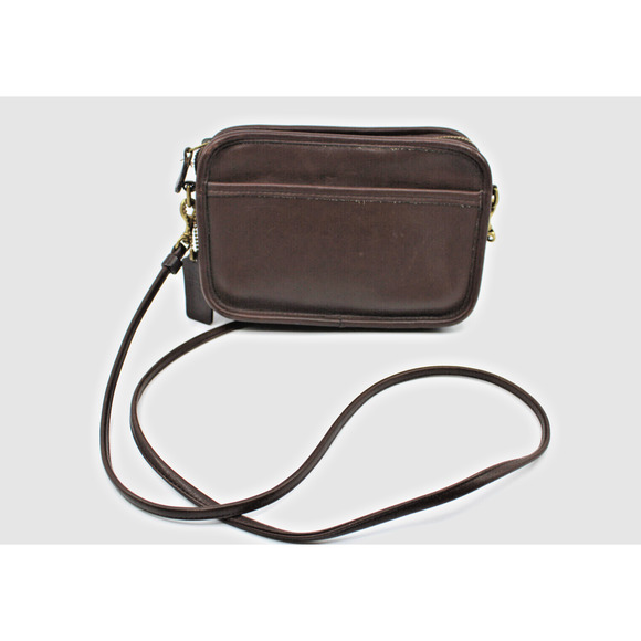 B0 Excellent Vintage COACH Carnival Bag 9925 Mahogany Brown USA 1990s Crossbody - Picture 1 of 6